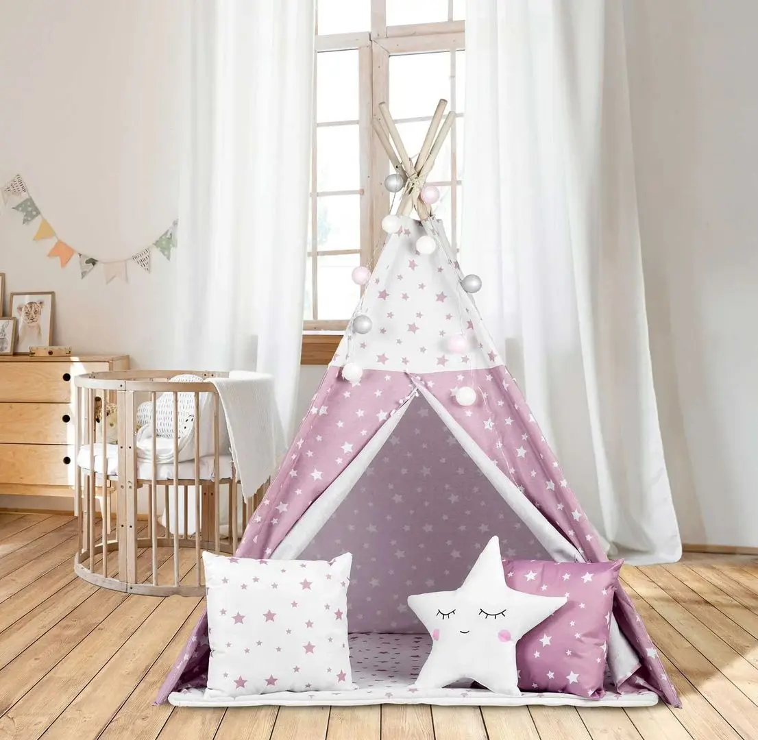 Cort pentru copii Nukido 740023 (Pink/White)
