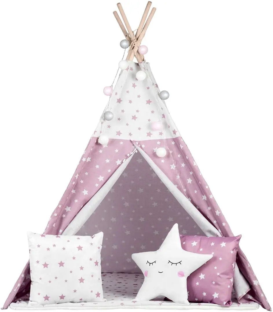 Cort pentru copii Nukido 740023 (Pink/White)