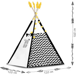 Палатка детская Nukido 740025 (Black/White) Thumb