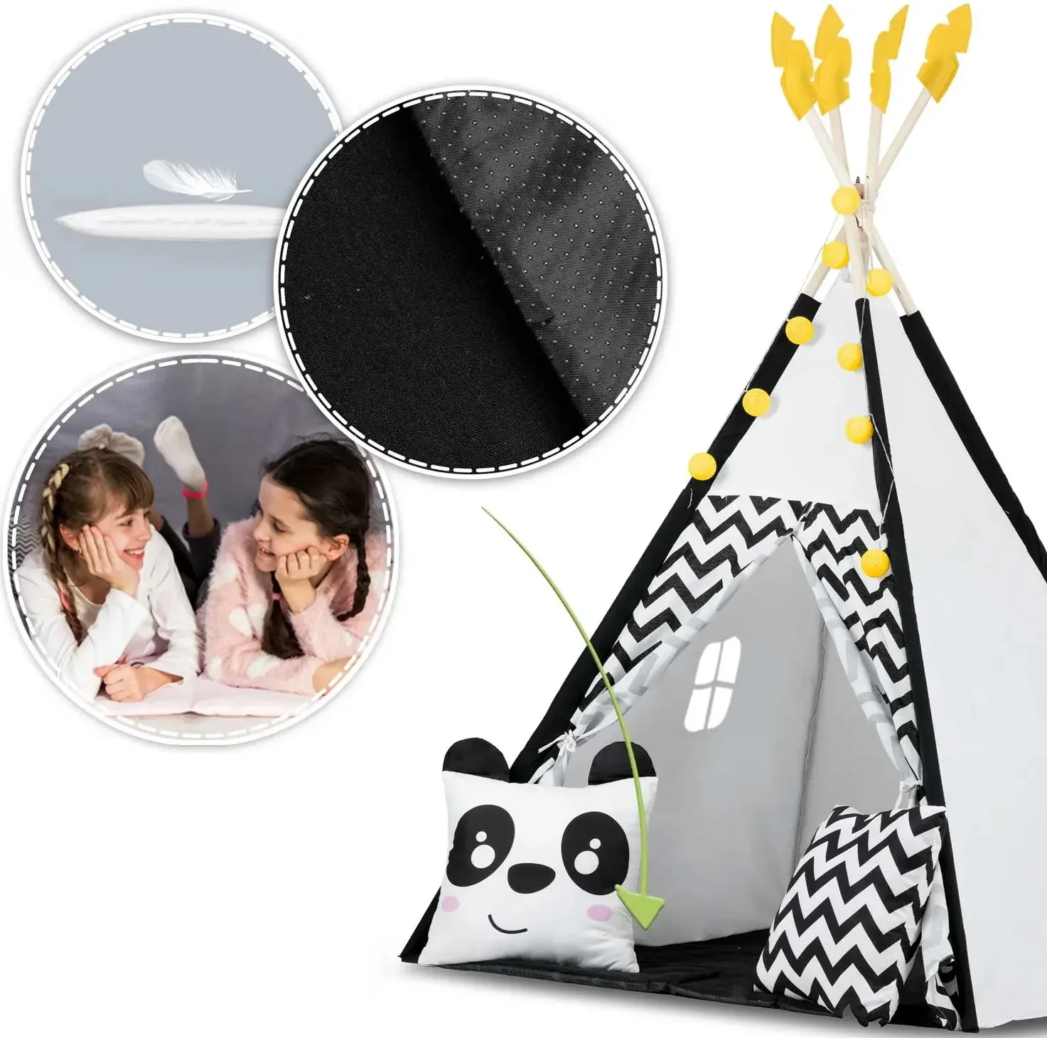 Палатка детская Nukido 740025 (Black/White) - 8