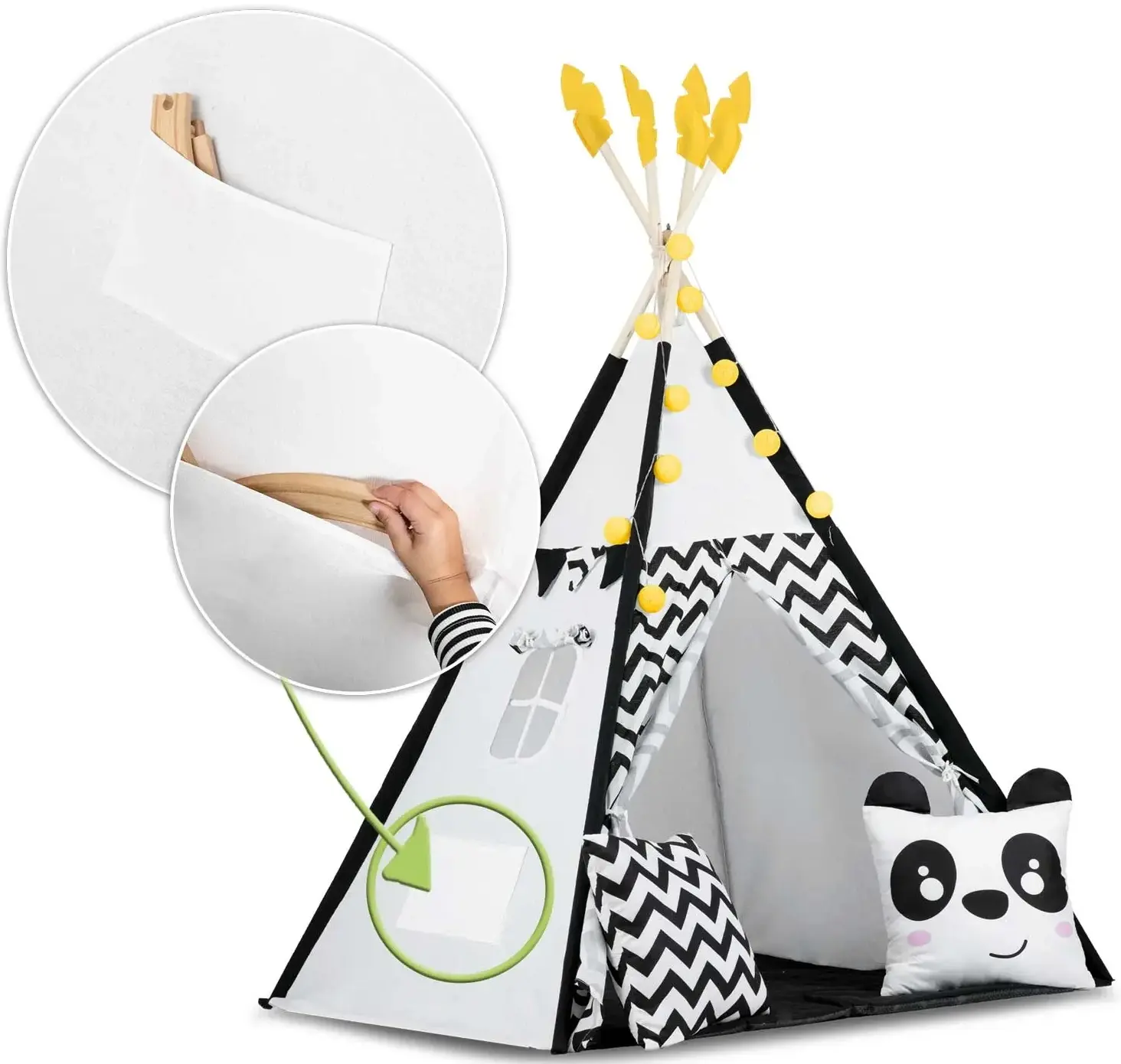 Палатка детская Nukido 740025 (Black/White) - 10
