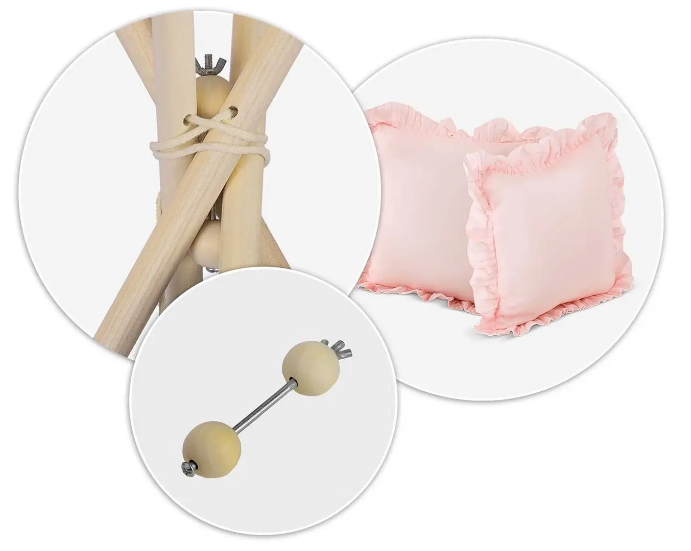 Cort pentru copii Nukido NK-406 (Light Pink)