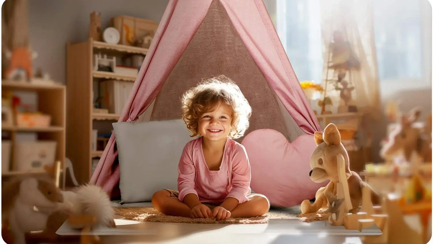 Cort pentru copii Nukido NK-406 (Pink)