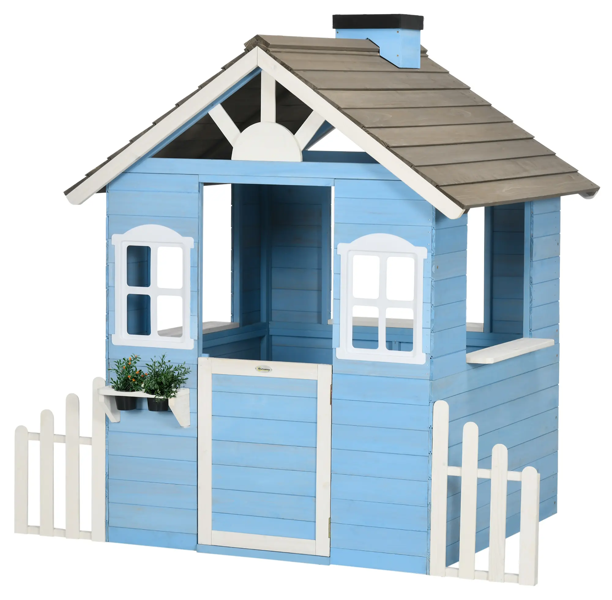 Игровой домик Outsunny 345-025V00BU (Blue) - 2