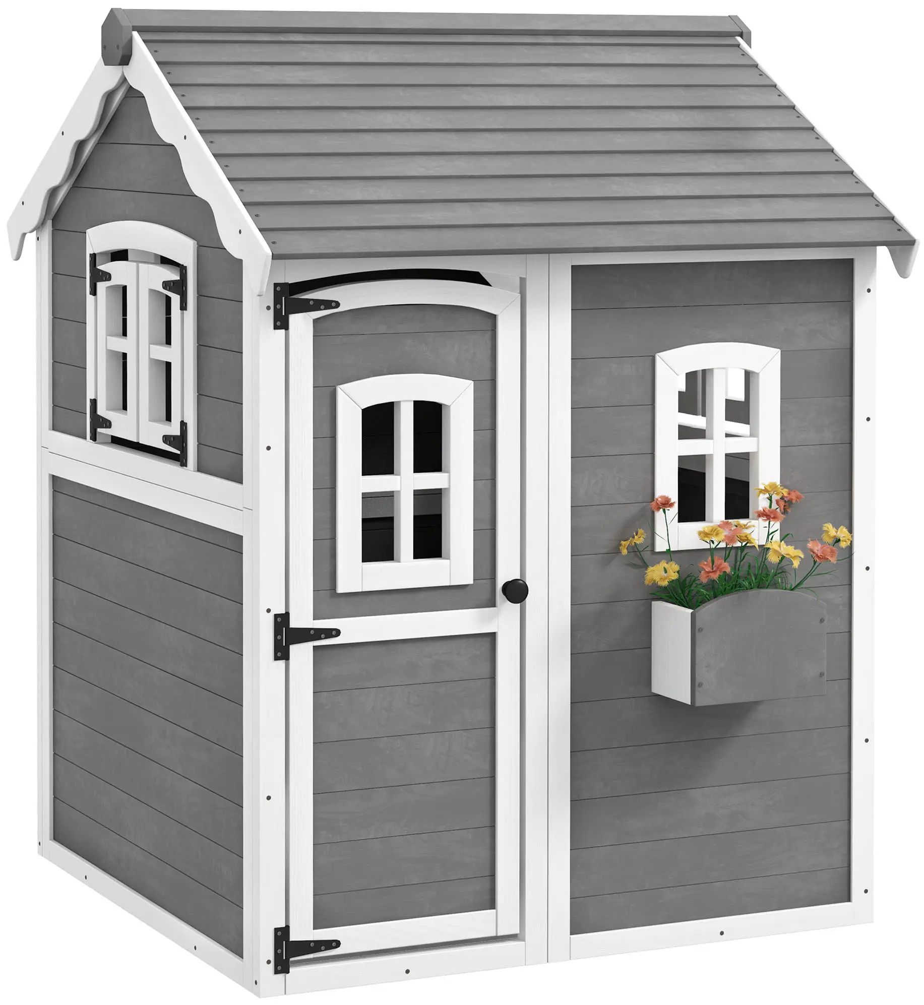 Игровой домик Outsunny 345-026V00GY (Grey/White) - 2