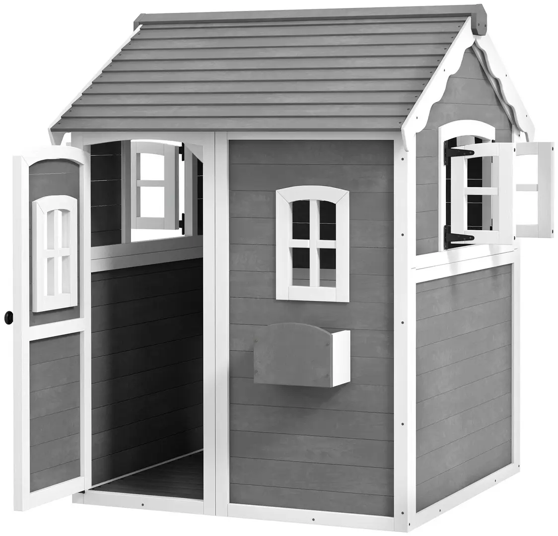 Игровой домик Outsunny 345-026V00GY (Grey/White)