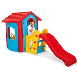 Casuta cu tobogan Pilsan Happy House 06432 (Grey/Red) Thumb