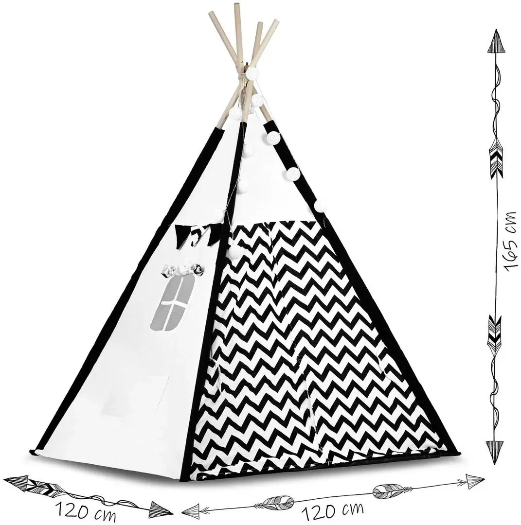 Cort pentru copii Ricokids 740005 (White/Black)