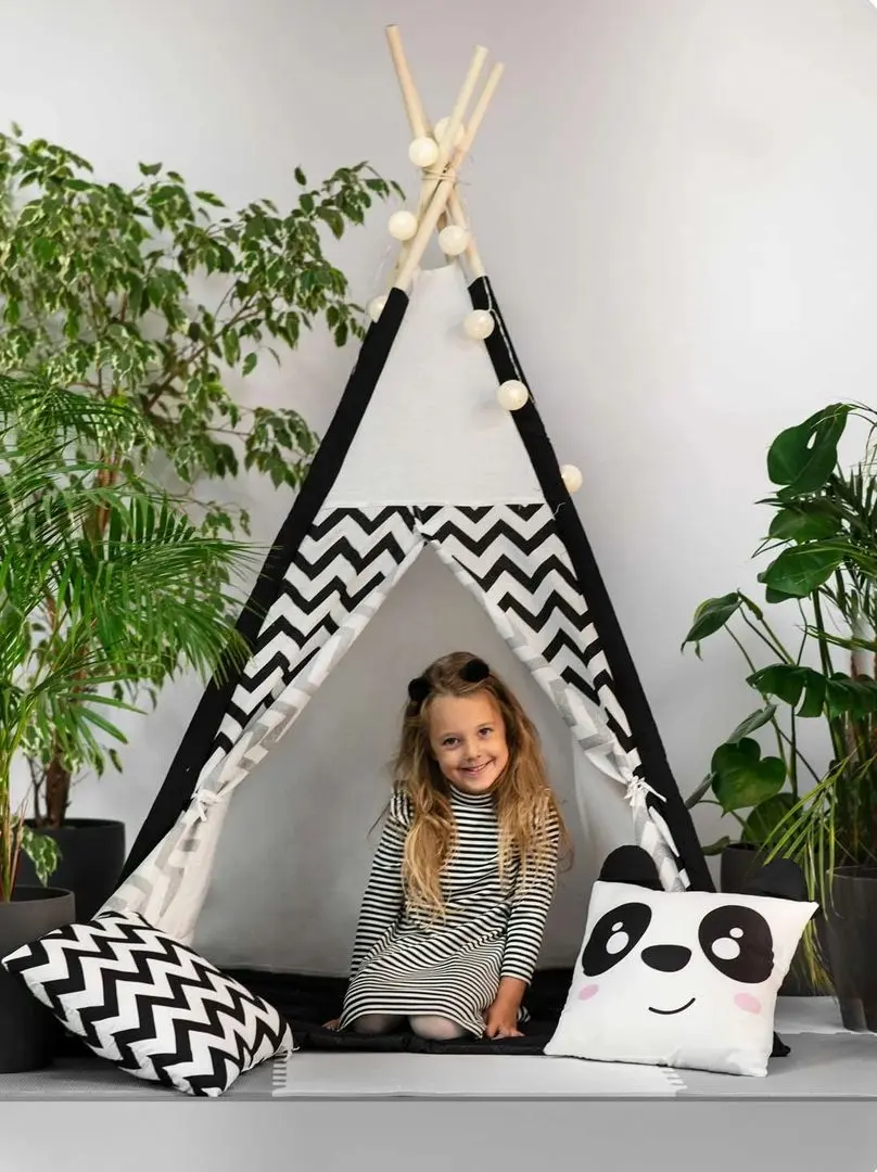 Cort pentru copii Ricokids 740005 (White/Black)