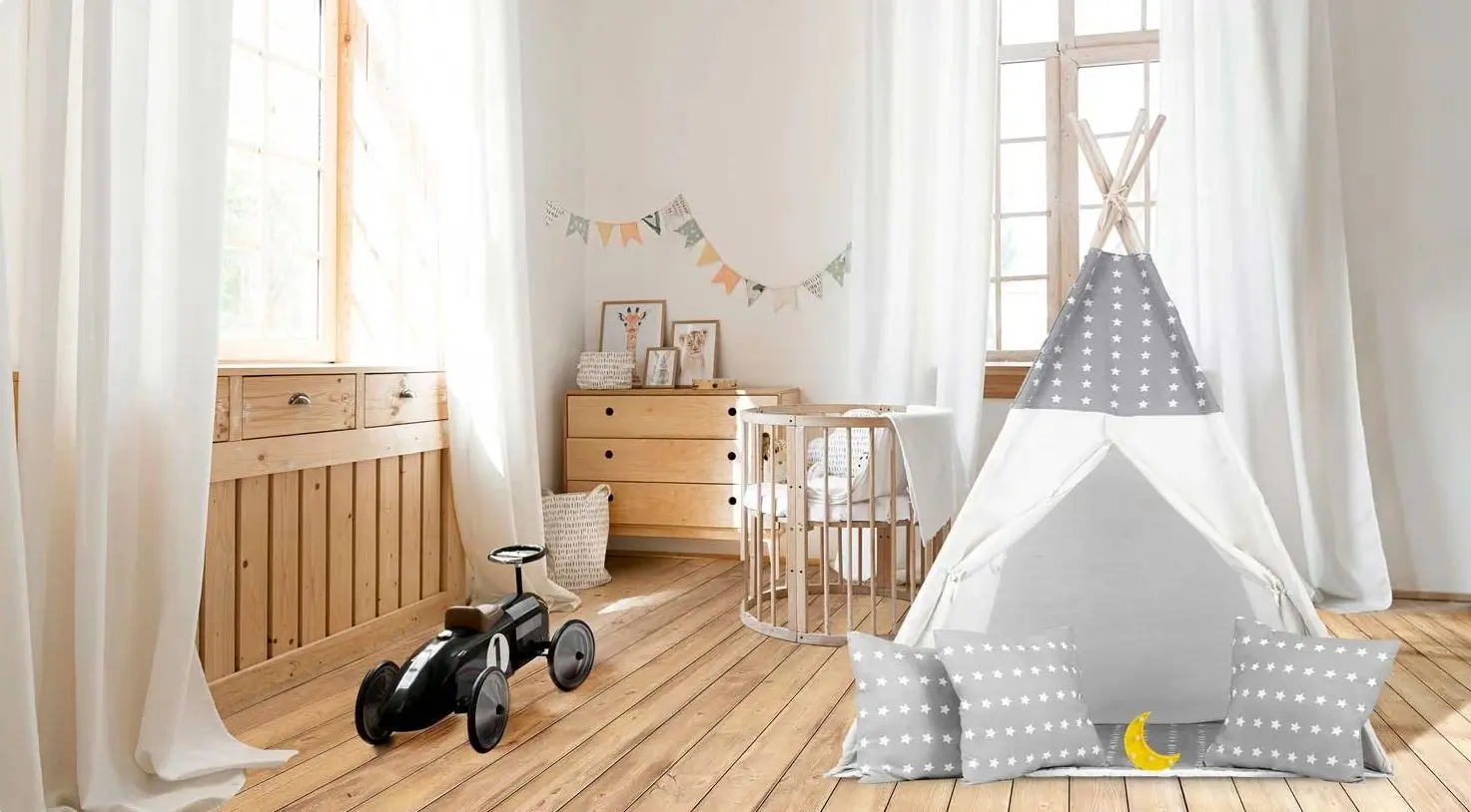 Cort pentru copii Ricokids 740400 (Grey/White)