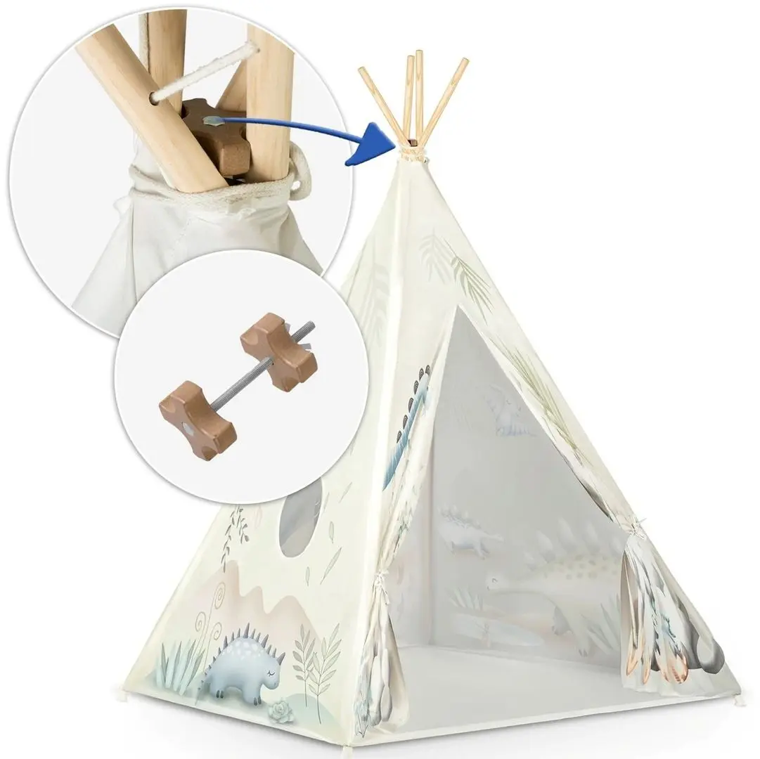 Cort pentru copii Ricokids Nukido Dino (Biege)