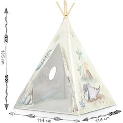 Cort pentru copii Ricokids Nukido Dino (Biege) Thumb