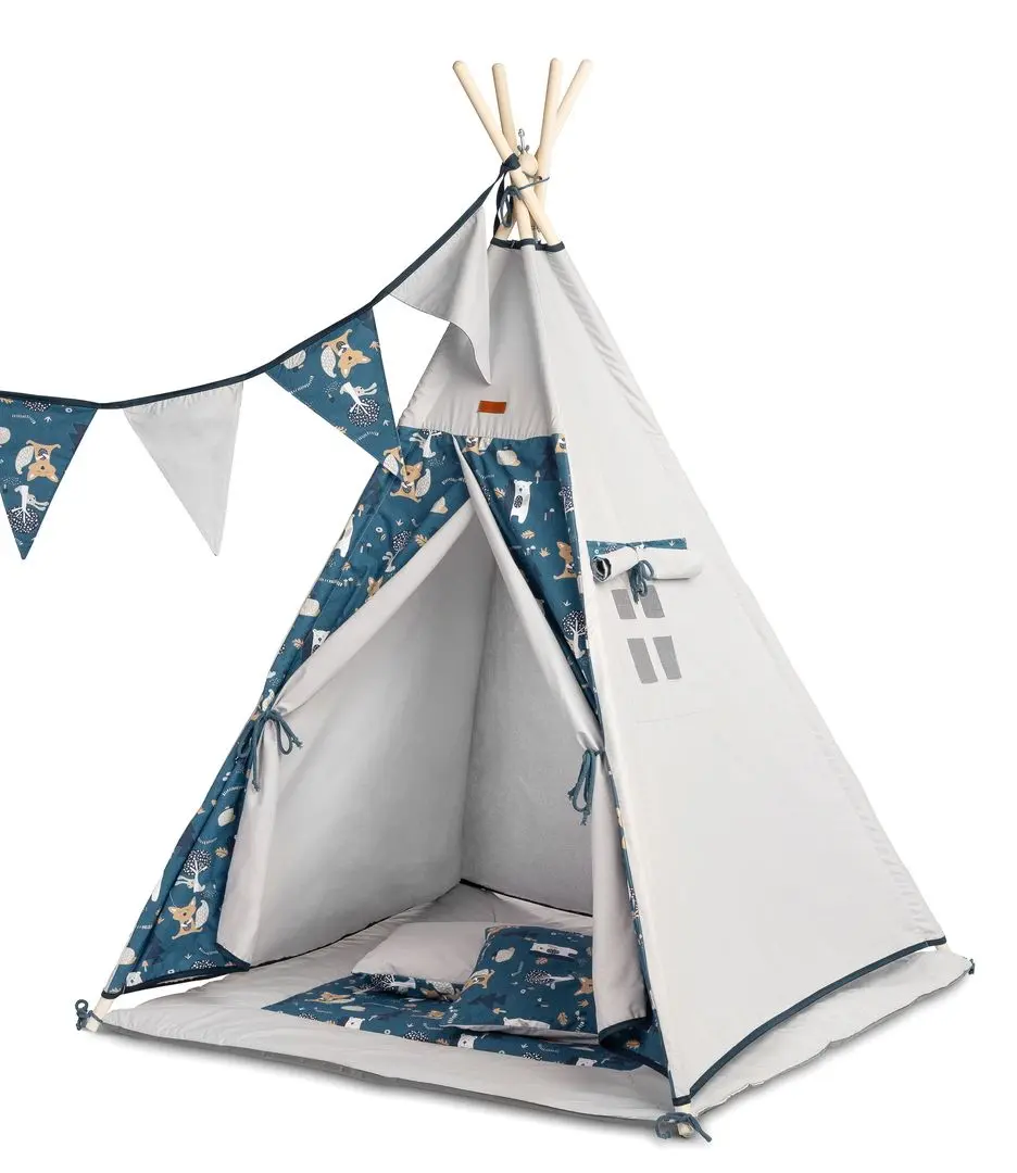 Cort de joaca Sensillo Tipi Meadow (Blue)