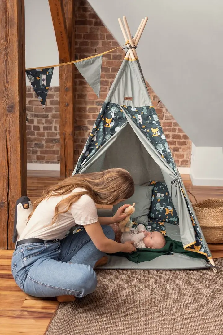 Cort de joaca Sensillo Tipi Meadow (Green)