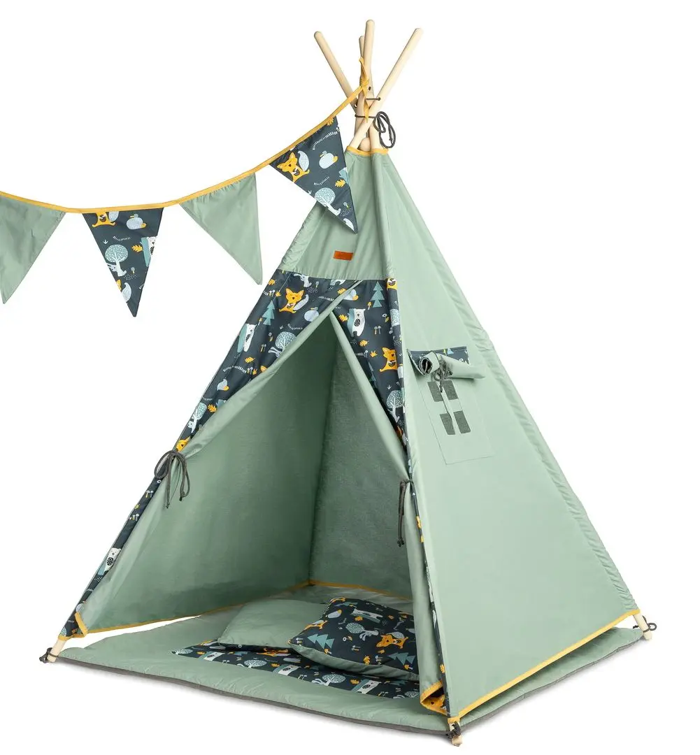 Cort de joaca Sensillo Tipi Meadow (Green)