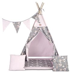 Cort de joaca Sensillo Tipi Meadow (Pink) Thumb