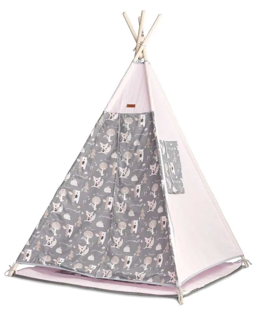 Cort de joaca Sensillo Tipi Meadow (Pink)