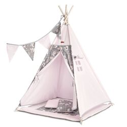 Cort de joaca Sensillo Tipi Meadow (Pink)