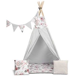 Cort pentru copii Sensillo Teepee Tent Dream Catchers (Pink/Grey)
