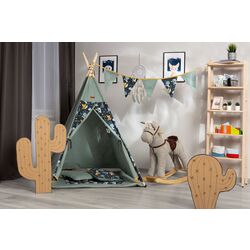 Cort pentru copii Sensillo Teepee Tent (Green) Thumb