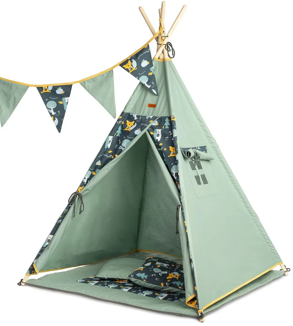 Cort pentru copii Sensillo Teepee Tent (Green)