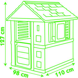 Casuta pentru joaca Smoby Nature (Green/Red) Thumb