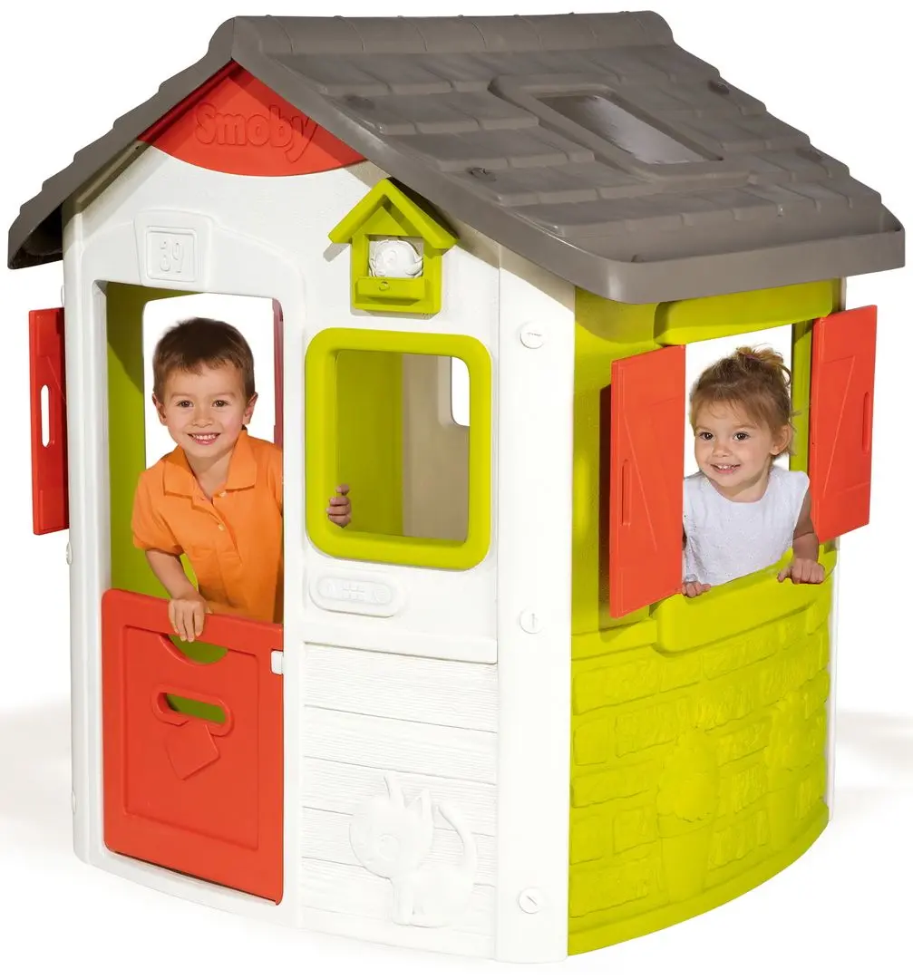 Casuta pentru joaca Smoby Neo Jura Lodge (Gray/Green) - 2