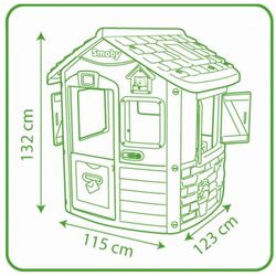 Casuta pentru joaca Smoby Neo Jura Lodge (Gray/Green) Thumb