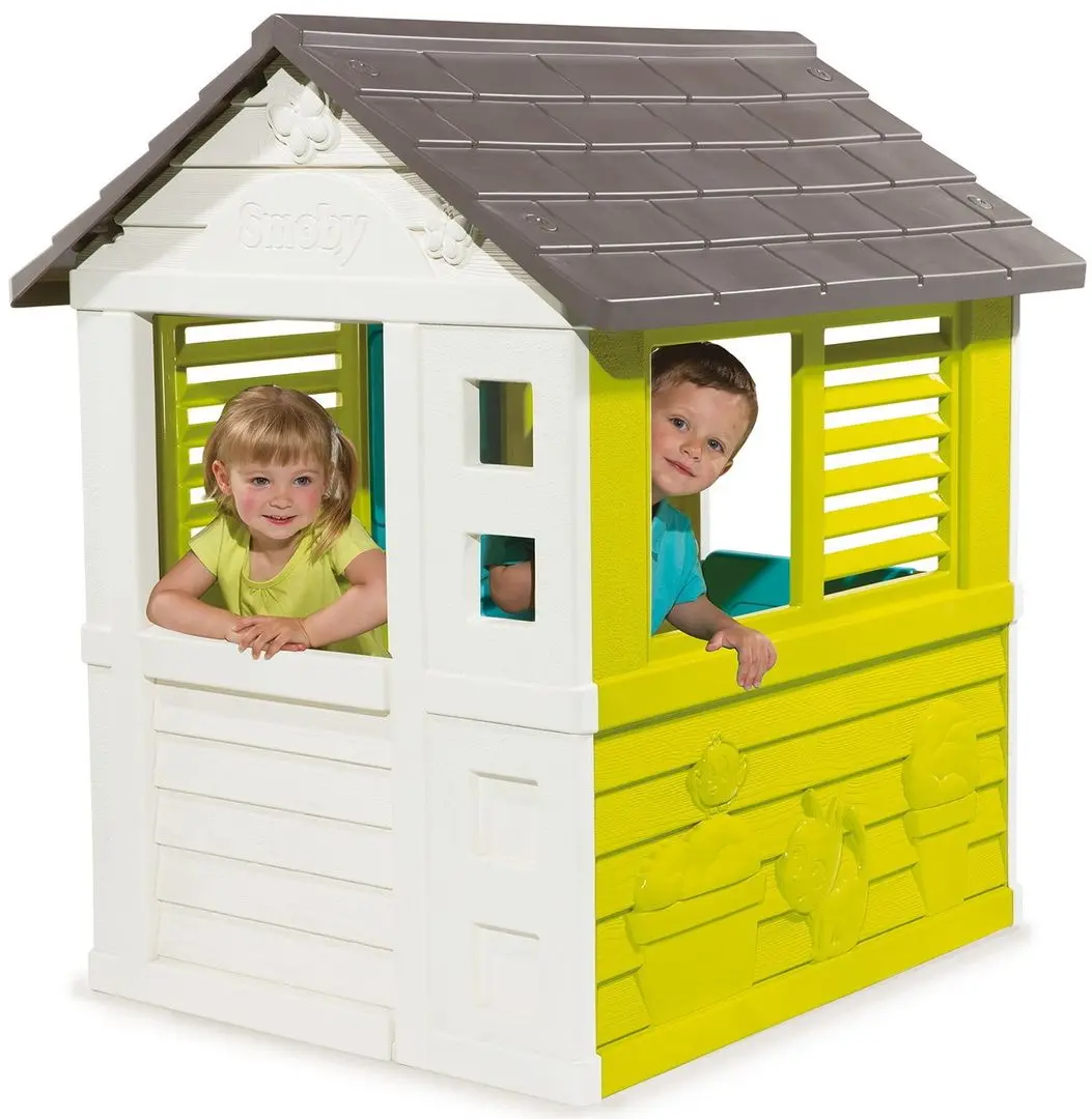 Casuta pentru joaca Smoby Pretty (Gray/Green) - 3