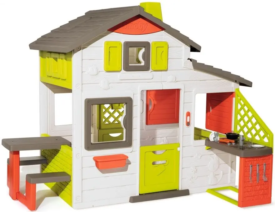 Casuta pentru joaca Smoby Neo Friends House + Kitchen (Multicolor)
