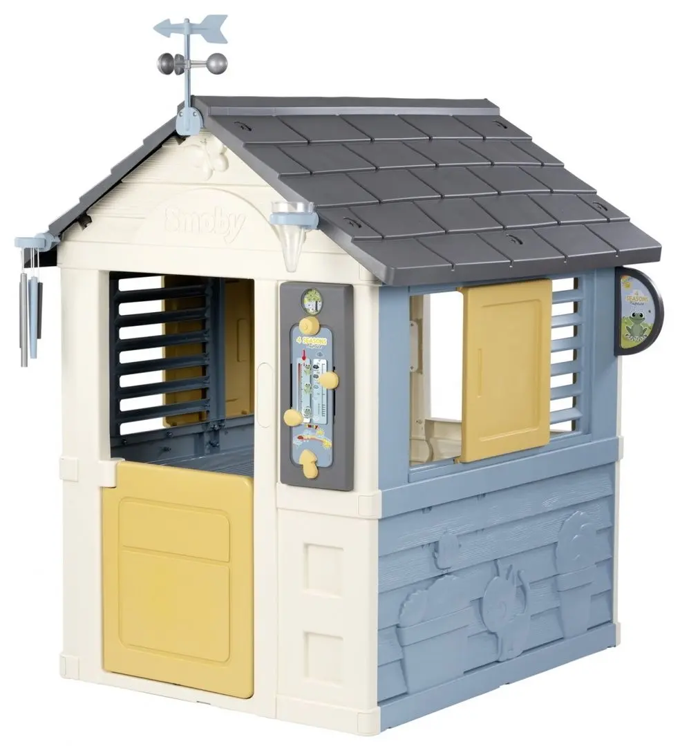 Casuta de joaca Smoby 4 Seasons 810731 (Blue/Grey)