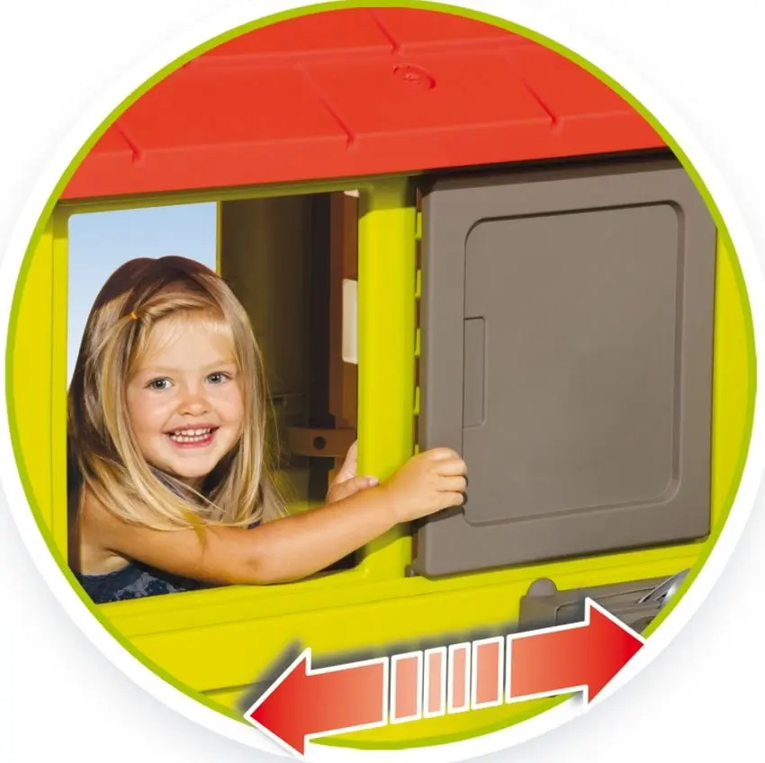 casuta pentru joaca Smoby 810713 (Green/Red)