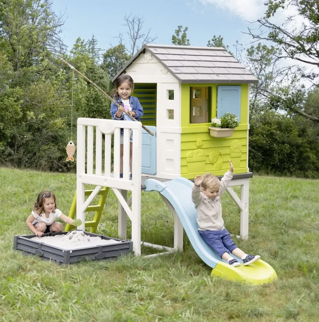Casuta de joaca Smoby 810801 (Green/Beige)