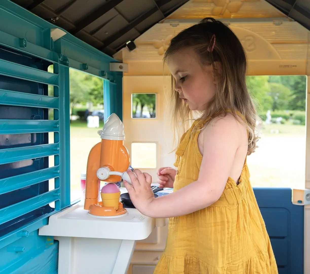 Casuta pentru joaca Smoby Sweety Corner 810718 (Blue/Grey)