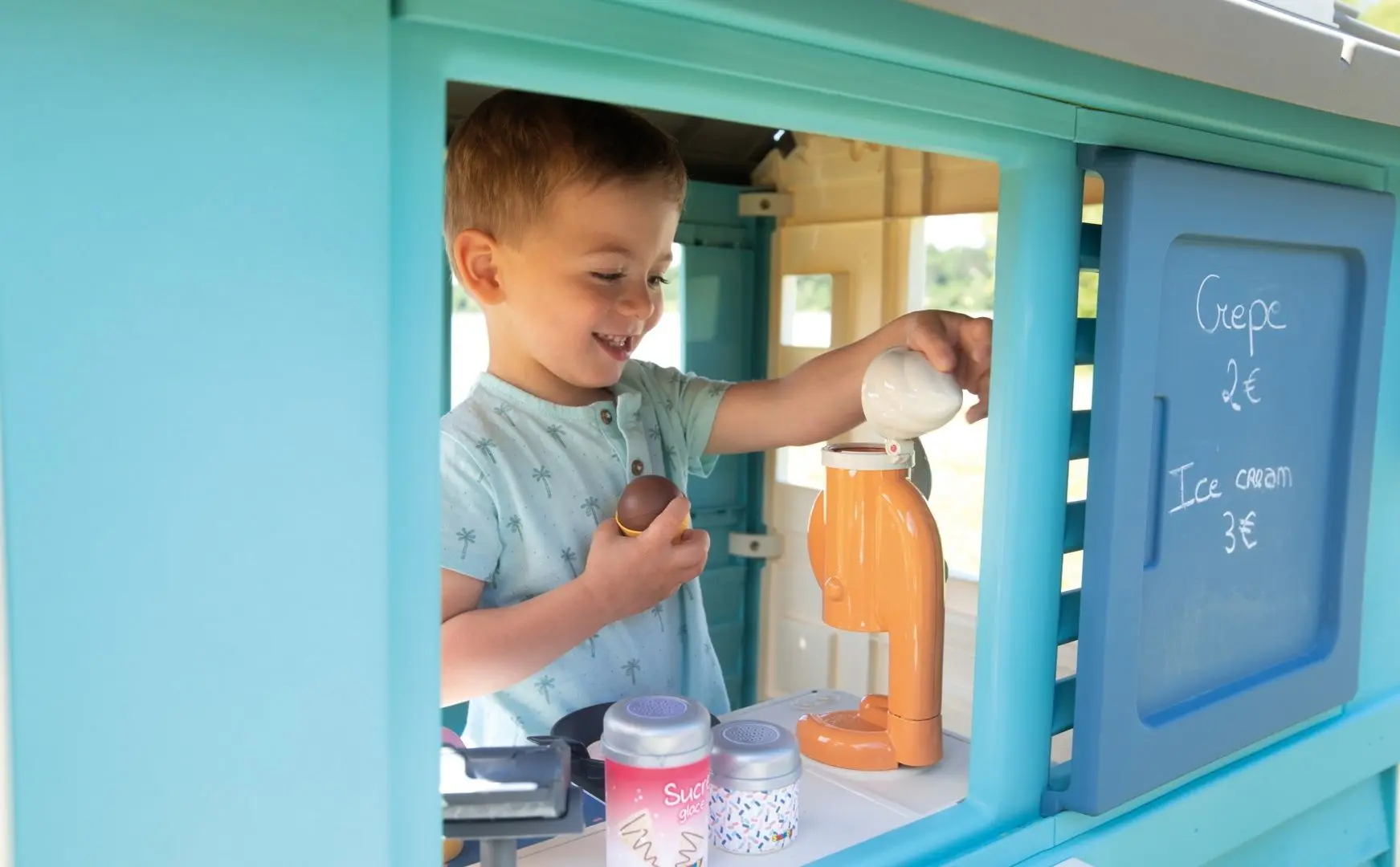 Casuta pentru joaca Smoby Sweety Corner 810718 (Blue/Grey)