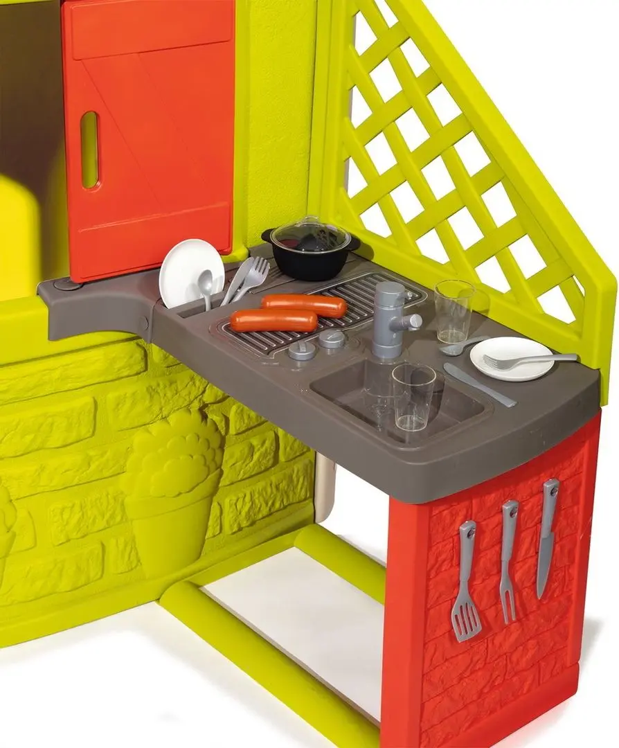 Bucătărie de vară pentru o casă de joacă Smoby Neo Jura (Multicolor)