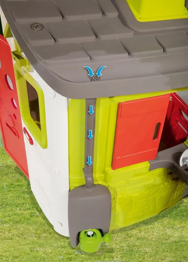 Burlan pentru casă de joacă Smoby Water Butt Plus (Grey/Green)