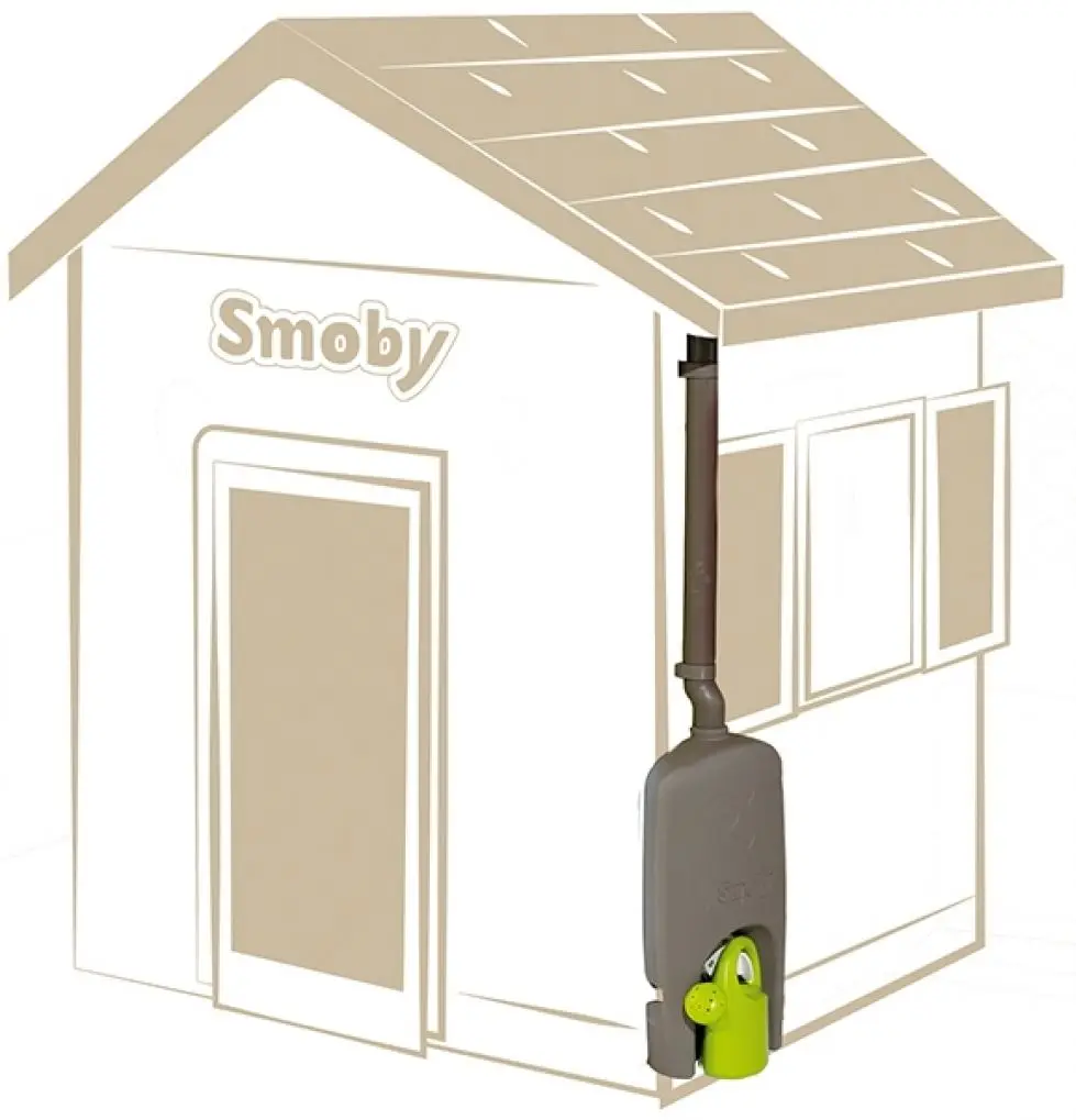 Burlan pentru casă de joacă Smoby Water Butt Plus (Grey/Green)