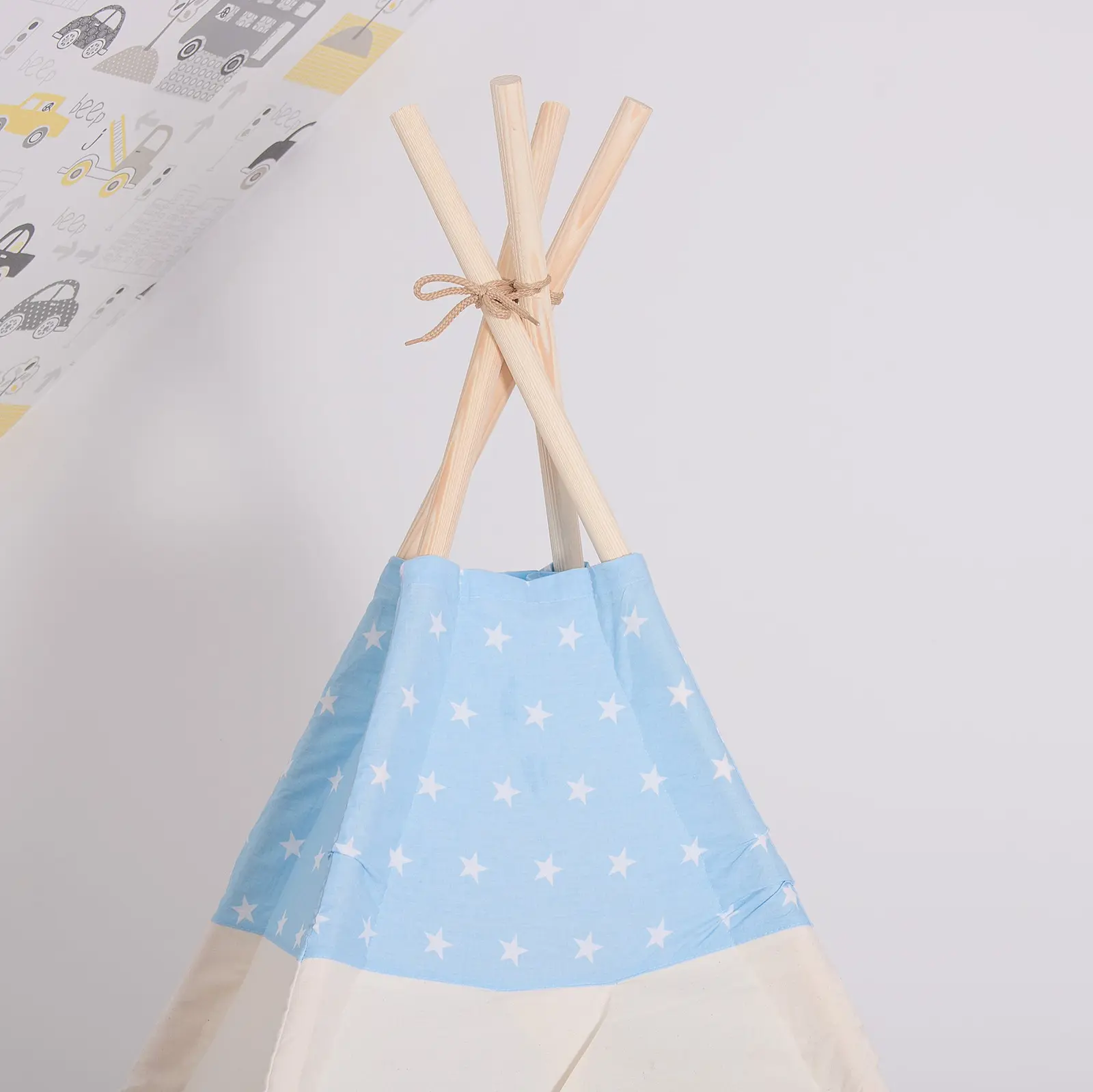 Палатка детская Springos TIP06 (Cream/Blue) - 2