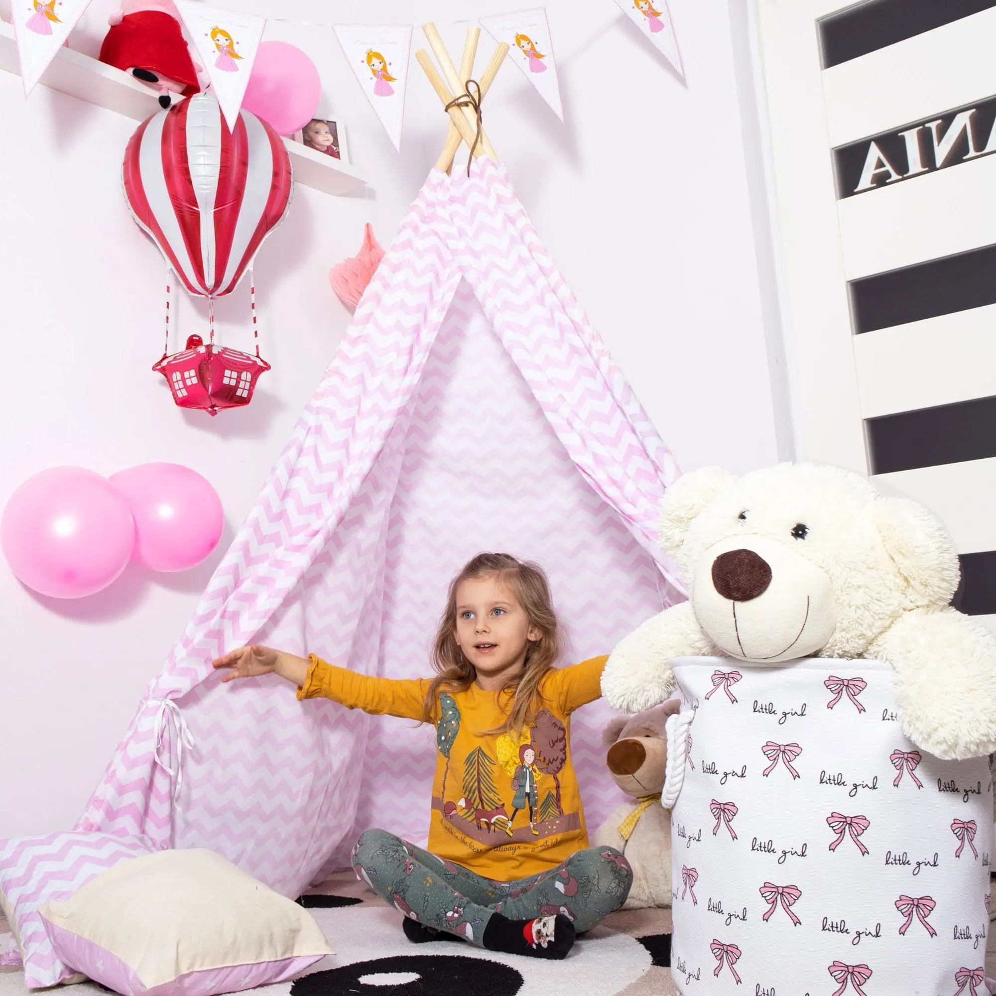 Cort pentru copii Springos TIP19 (Pink) - 8