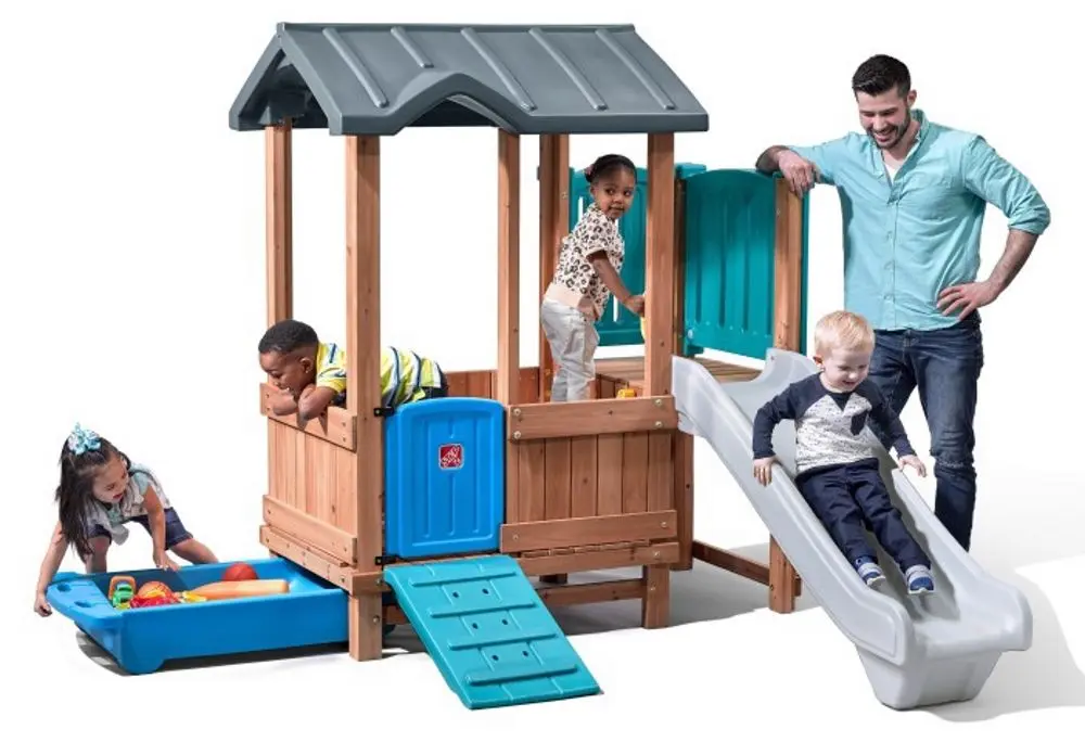 Casuta pentru joaca Step2 4906KR (Brown/Blue) - 6