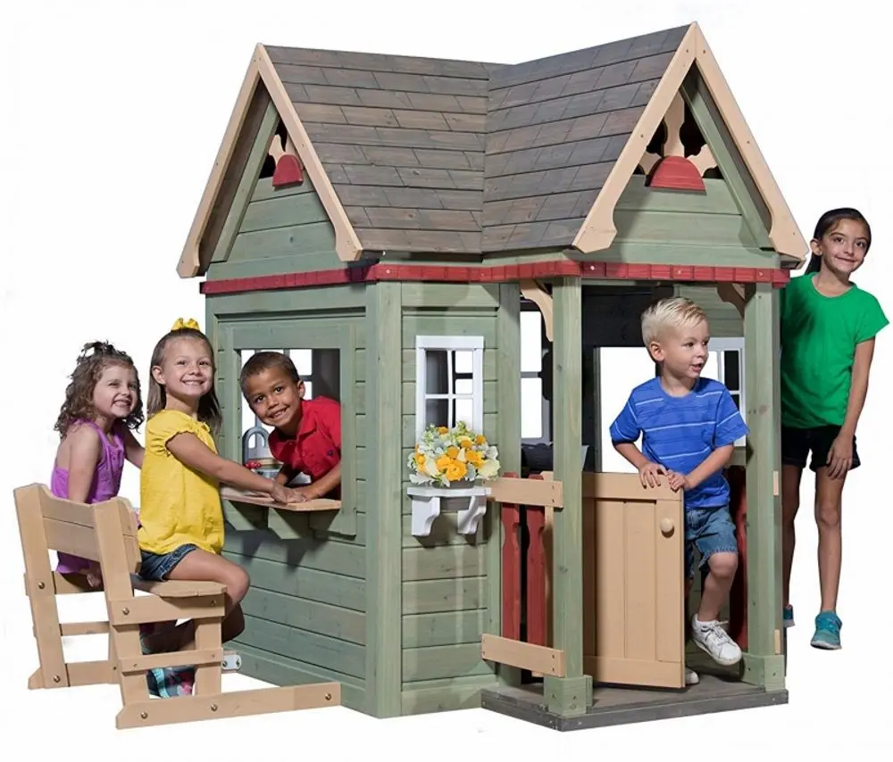 Casuta pentru joaca Step2 B1706316 (Brown/Green) - 2