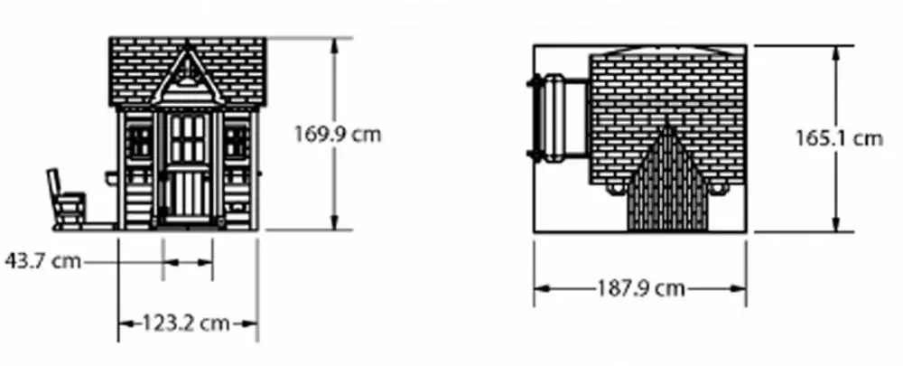 Casuta pentru joaca Step2 B1706316 (Brown/Green) - 8