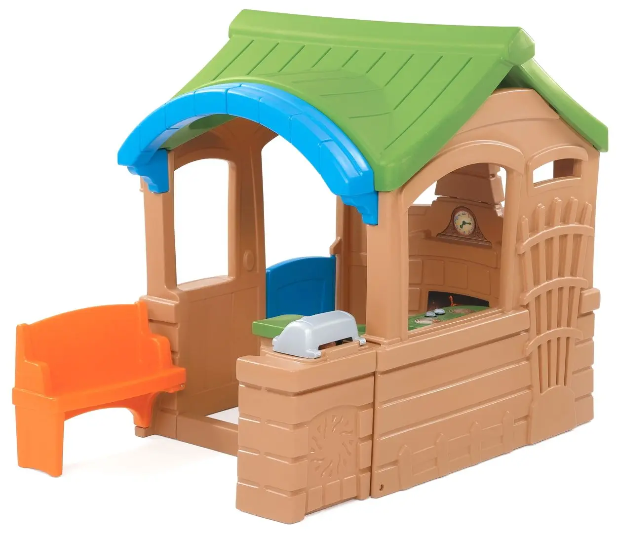 Casuta de joaca Step2 Gather&Grille 8001 (Brown/Green)