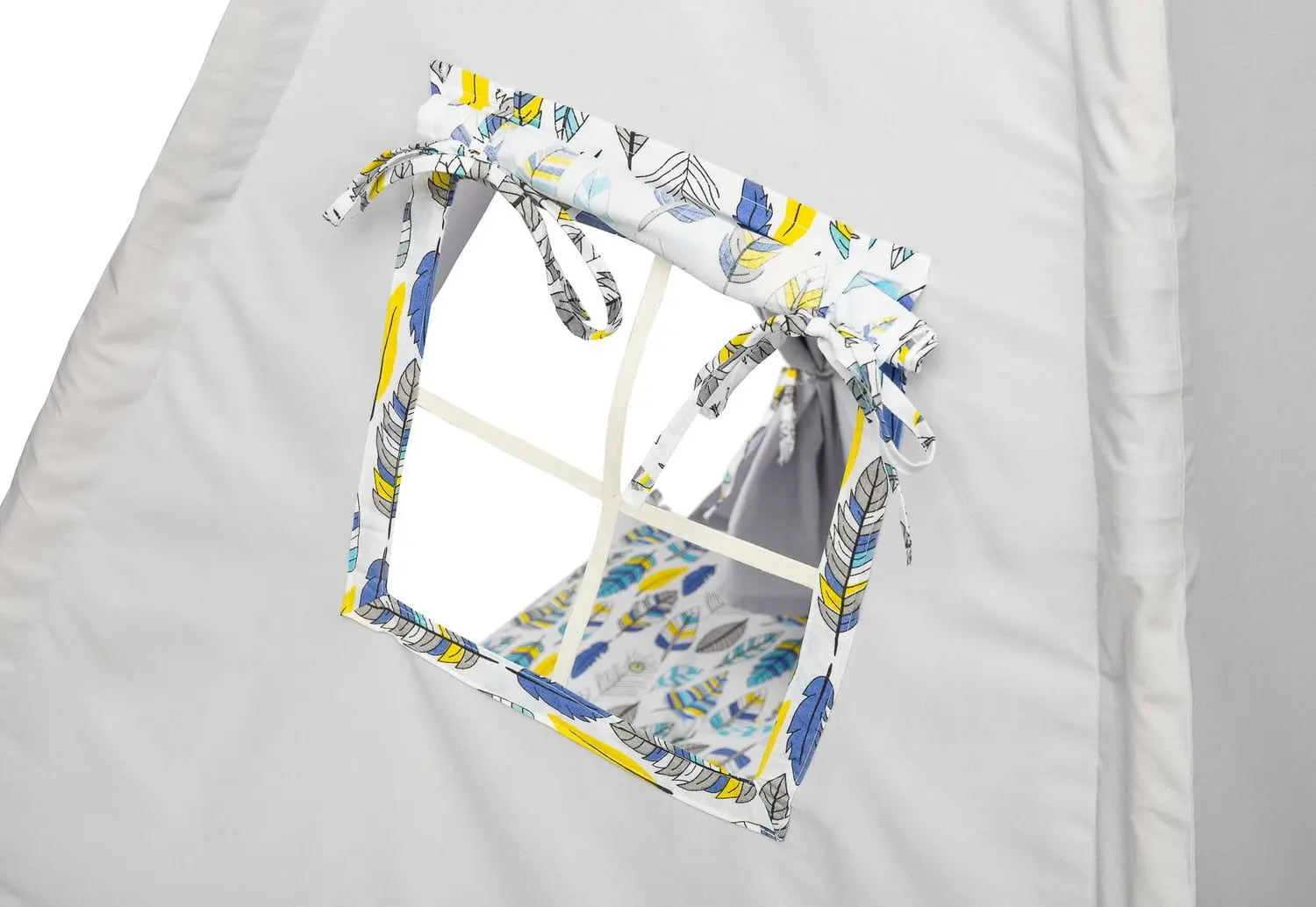 Cort pentru copii Toyz Teepee Tent  Feathers Colorful (Grey) - 4