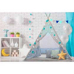 Cort pentru copii Tutumi Crosses (Grey/Mint/Blue) Thumb