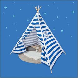 Палатка детская Tutumi Teepee (Blue/White) Thumb