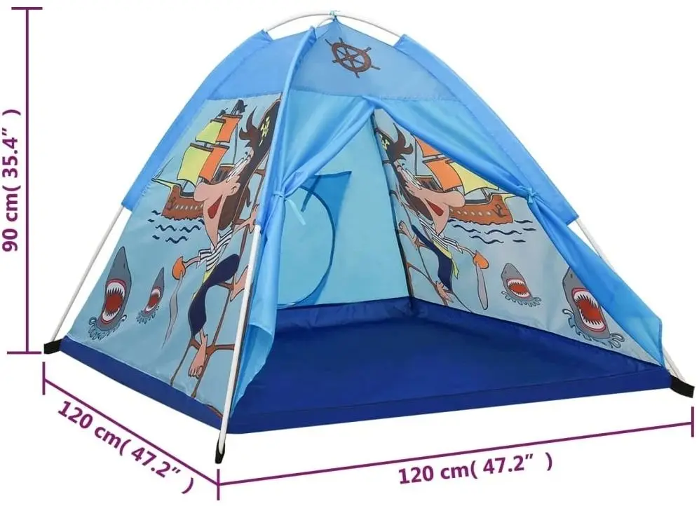 Cort de joaca VidaXL 93679 (Blue)