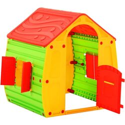 Casuta pentru joaca VidaXL 316177 102x90x109 (Green/Red) Thumb