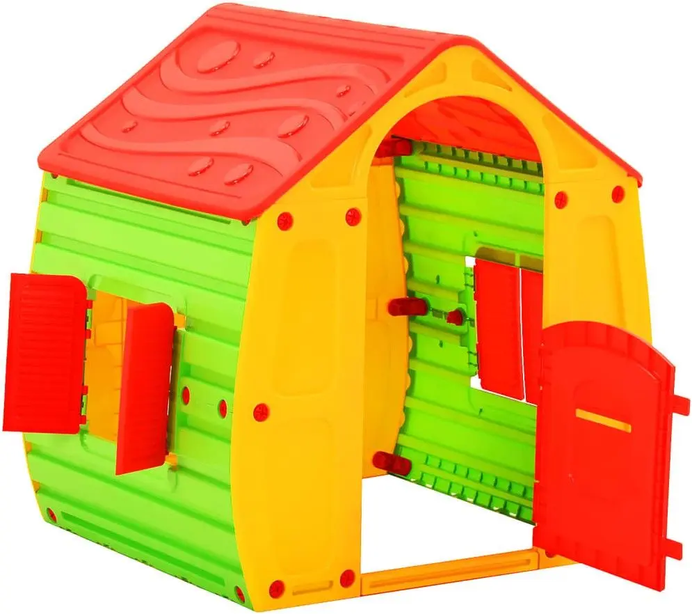 Casuta pentru joaca VidaXL 316177 102x90x109 (Green/Red)